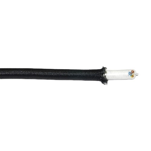 Textilkabel PVC-Schlauchltg. mit Stahlseil zur Zugentlastung 3G0,75 schwarz - Detail Textilkabel PVC-Schlauchltg. mit Stahlseil zur Zugentlastung 3G0,75 schwarz - Detail