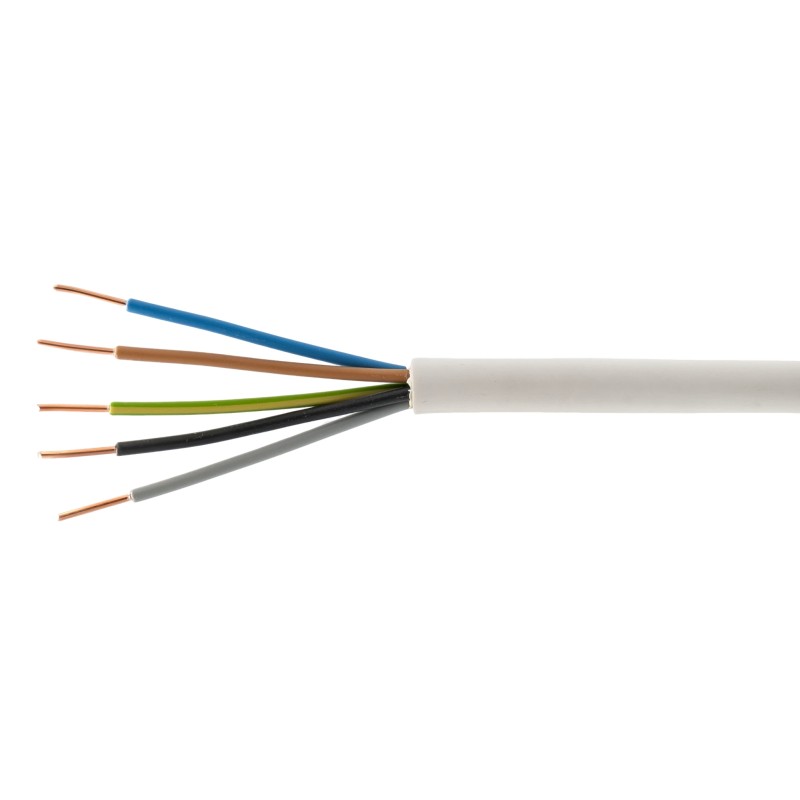 Grundmaterial Textilkabel NYM-J 5x1,5 Grundmaterial Textilkabel NYM-J 5x1,5