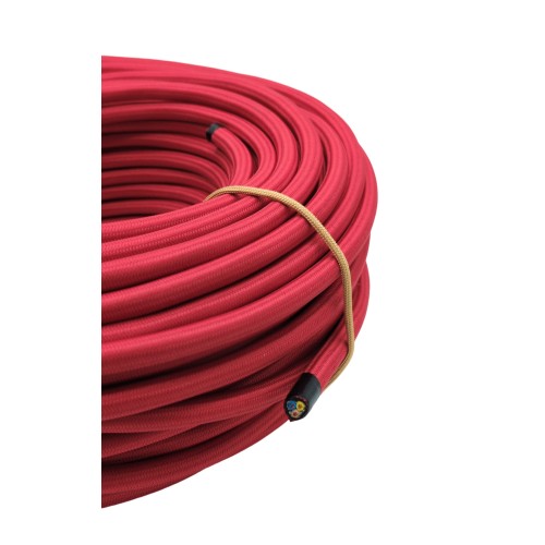Textilkabel 3x1,5 Anschlußleitunnng rot