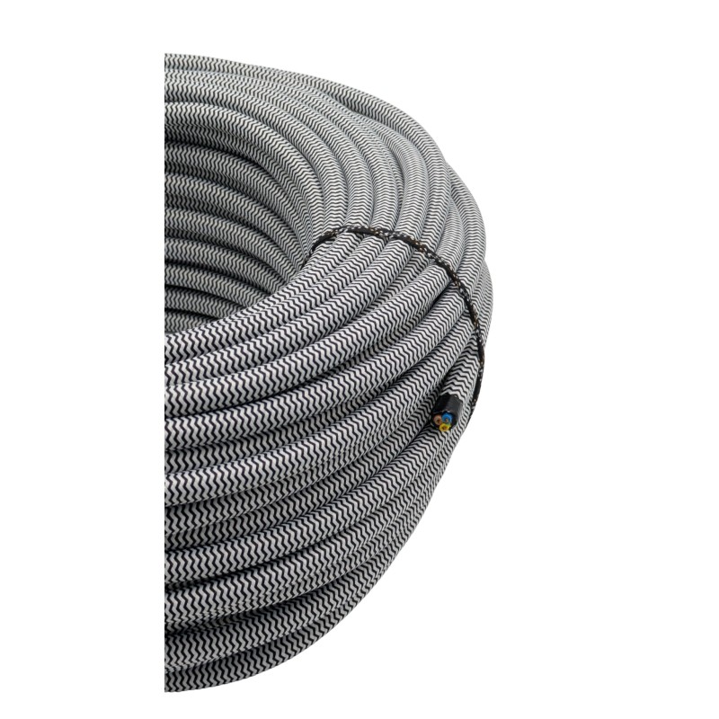 Textilumflochtenes Kabe, Stoffkabel, Anschlußleitung 3x1,5 Textilumflochtenes Kabe, Stoffkabel, Anschlußleitung 3x1,5