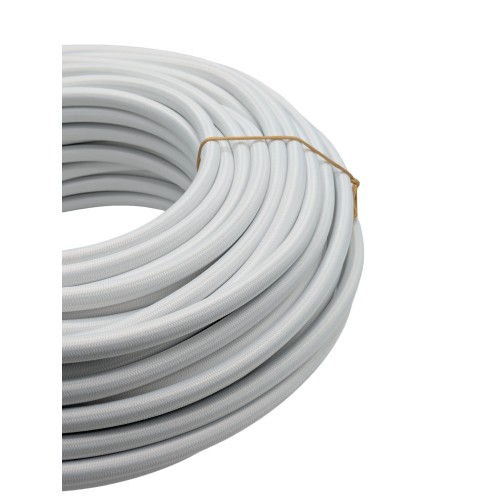 Stoffkabel Gummischlauchleitung 3G1,5 weiß
