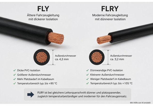 FLRY Fahrzeugleitung: Moderne Kfz-Kabel für Auto, Oldtimer und Kabelbaum