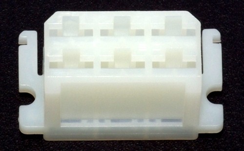 Standard 6,3mm Buchsengehäuse 6-polig