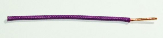 Textilumflochtene FLRY-Ltg. 1,5 qmm violett