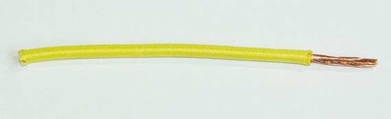 Textilumflochtene FLRY-Ltg. 4,0 qmm gelb