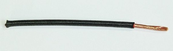 Textilumflochtene FLRY-Ltg. 4,0 qmm schwarz